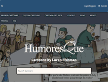 Tablet Screenshot of humoresquecartoons.com